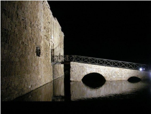 Paphos Castle at night